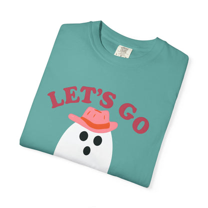 Unisex Garment-Dyed T-shirt Pepper Let's Go Ghouls Western Boots Ghost Halloween