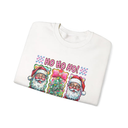 Festive Santa Crewneck Sweatshirt - Ho Ho Ho! Merry Christmas