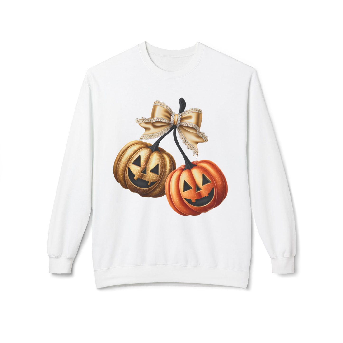 Pumpkin Halloween Crewneck Sweatshirt, Autumn Style, Fall Fashion, Cozy Fleece, Unisex Sweatshirt, Halloween Gift