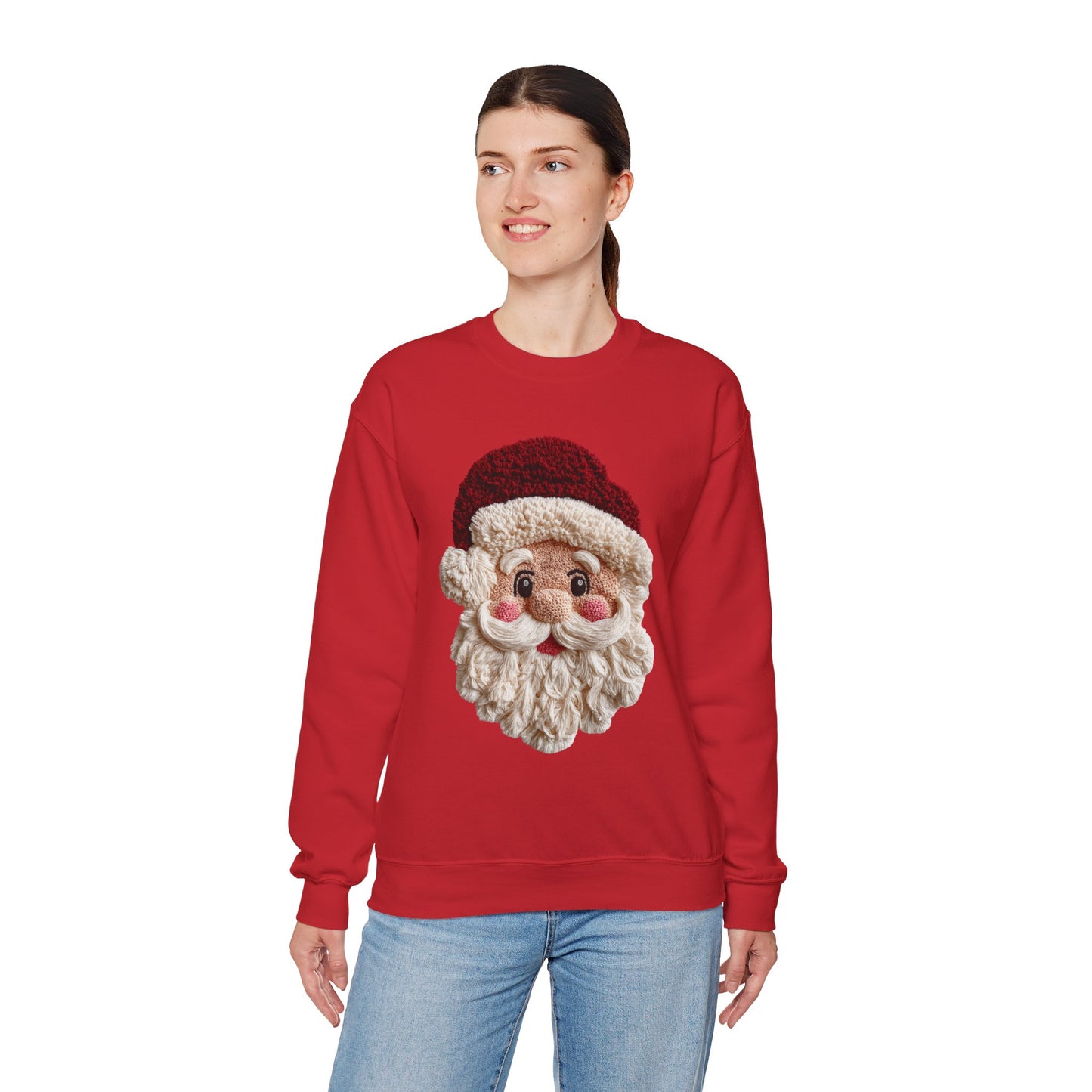 Santa Face Crewneck Sweatshirt