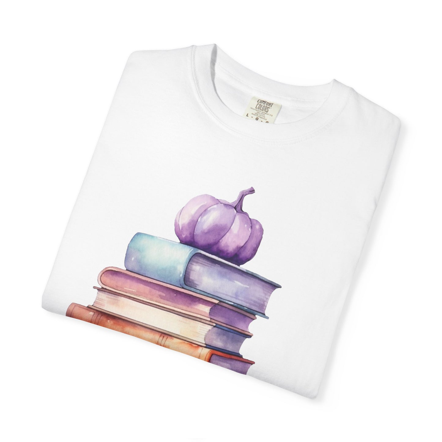 Autumn Books T-shirt, Cozy Fall Tee, Book Lover Gift, Unisex T-shirt, Perfect for Halloween, Thanksgiving, Reading Enthusiasts
