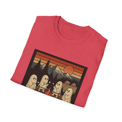 Camp Spooky Unisex T-Shirt | Halloween Vibes, Ghost Lovers Gift, Fall Apparel, Campfire Tee, Casual Wear