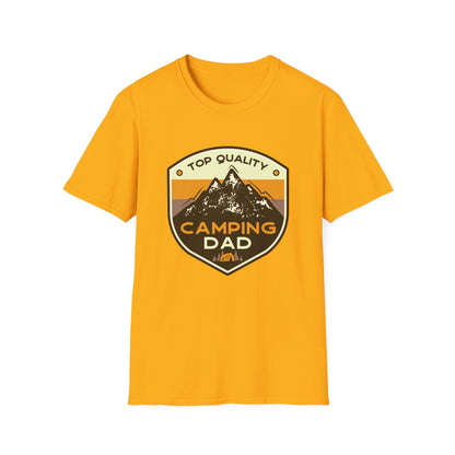 Camping Dad Unisex Softstyle T-Shirt | Perfect Gift for Dads, Outdoor Adventurers, Father's Day, Camping Trips, Family Gatherings
