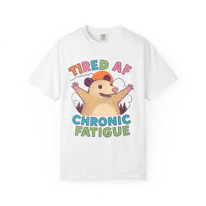Chronic Fatigue T-Shirt, Funny Hedgehog Tee, Comfortable Casual Wear, Gift for Tired Friends, Humor Graphic Shirt