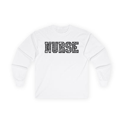 Nurse Long Sleeve Tee - Gift for Healthcare Workers, Medical Apparel, Nurse Appreciation, Everyday Wear, Unisex Cotton Shirt