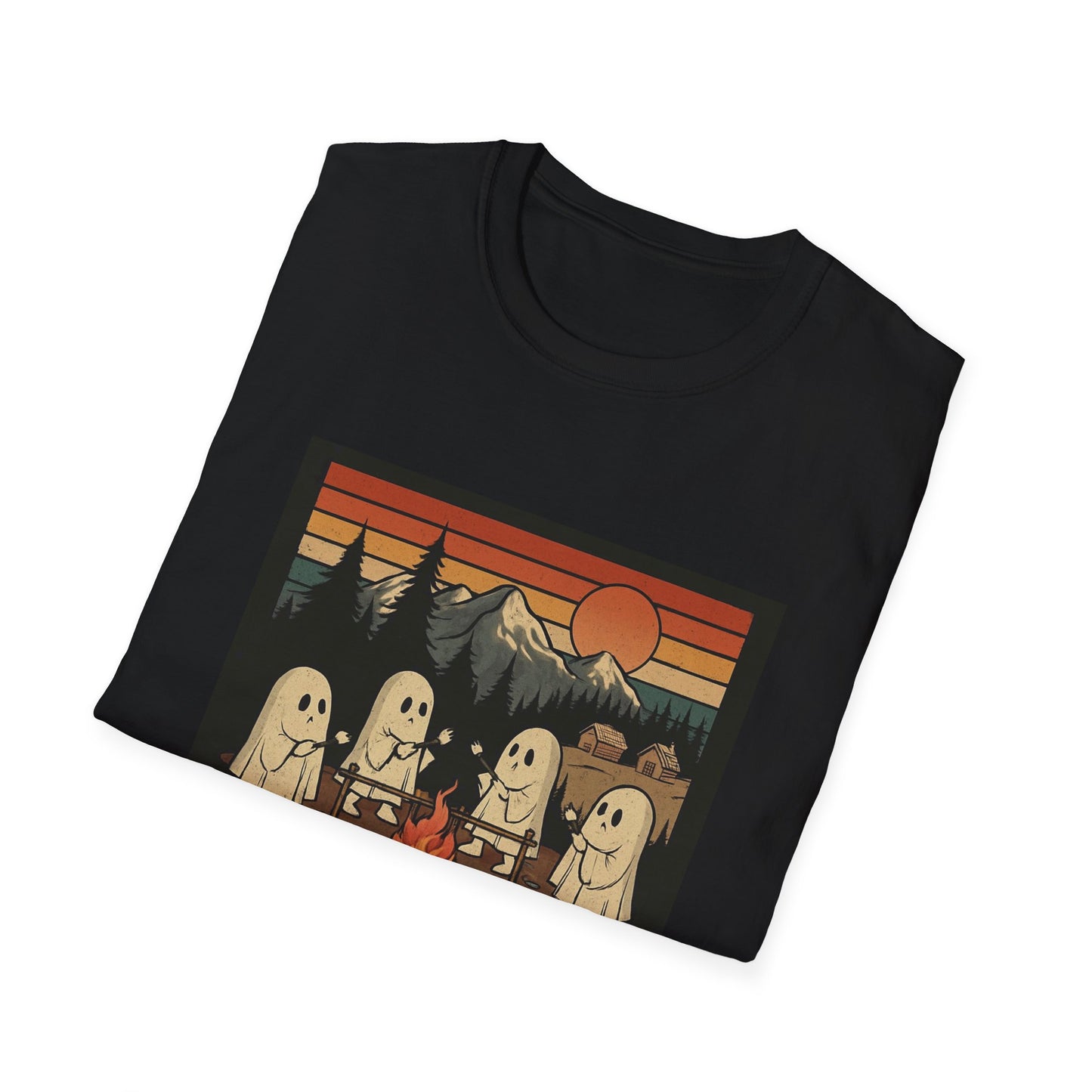 Camp Spooky Unisex T-Shirt | Halloween Vibes, Ghost Lovers Gift, Fall Apparel, Campfire Tee, Casual Wear