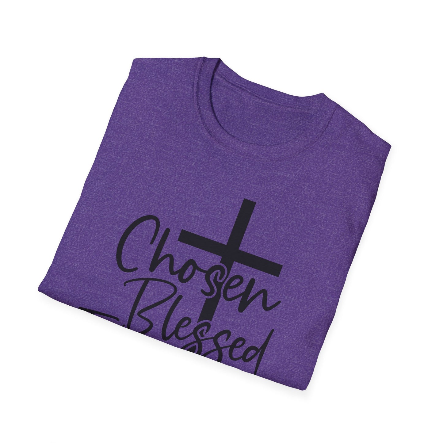 Faith-Inspired Unisex T-Shirt, Chosen Blessed Forgiven Redeemed Tee, Christian Apparel, Inspirational Gifts, Casual Wear, Spiritual Clothing