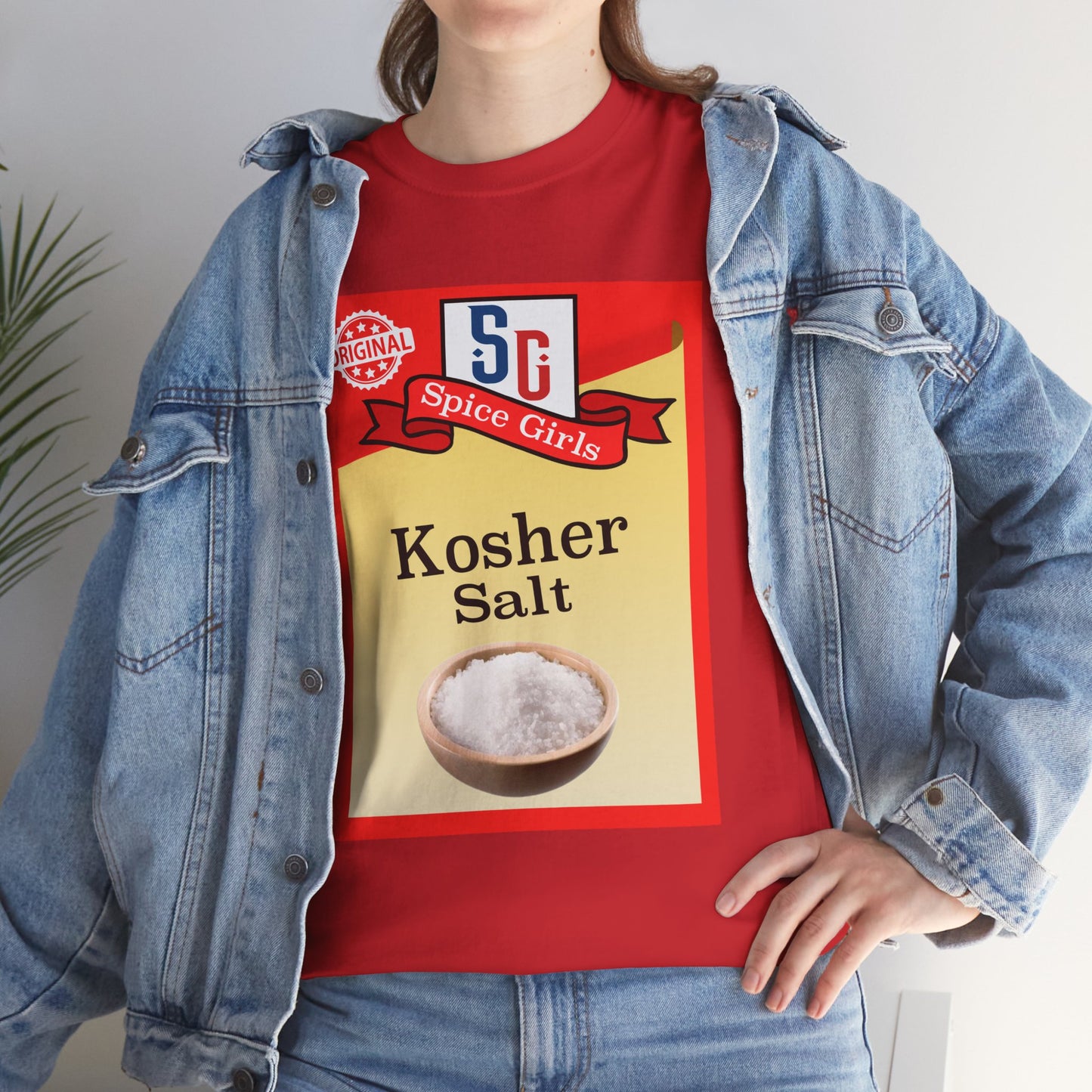 Kosher Salt Graphic Tee, Funny Cooking Gift, Foodie Apparel, Kitchen Humor Shirt, Spice Lovers T-Shirt, Unisex Heavy Cotton Tee