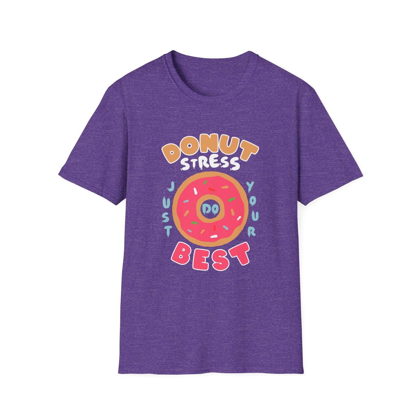 Donut Stress Unisex Softstyle T-Shirt, Funny Gift Shirt, Cute Graphic Tee, Relaxation Top, Perfect for Birthdays, Casual Wear