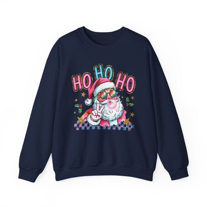 Festive Santa Sweatshirt - 'Ho Ho Ho' Design for Holiday Cheer