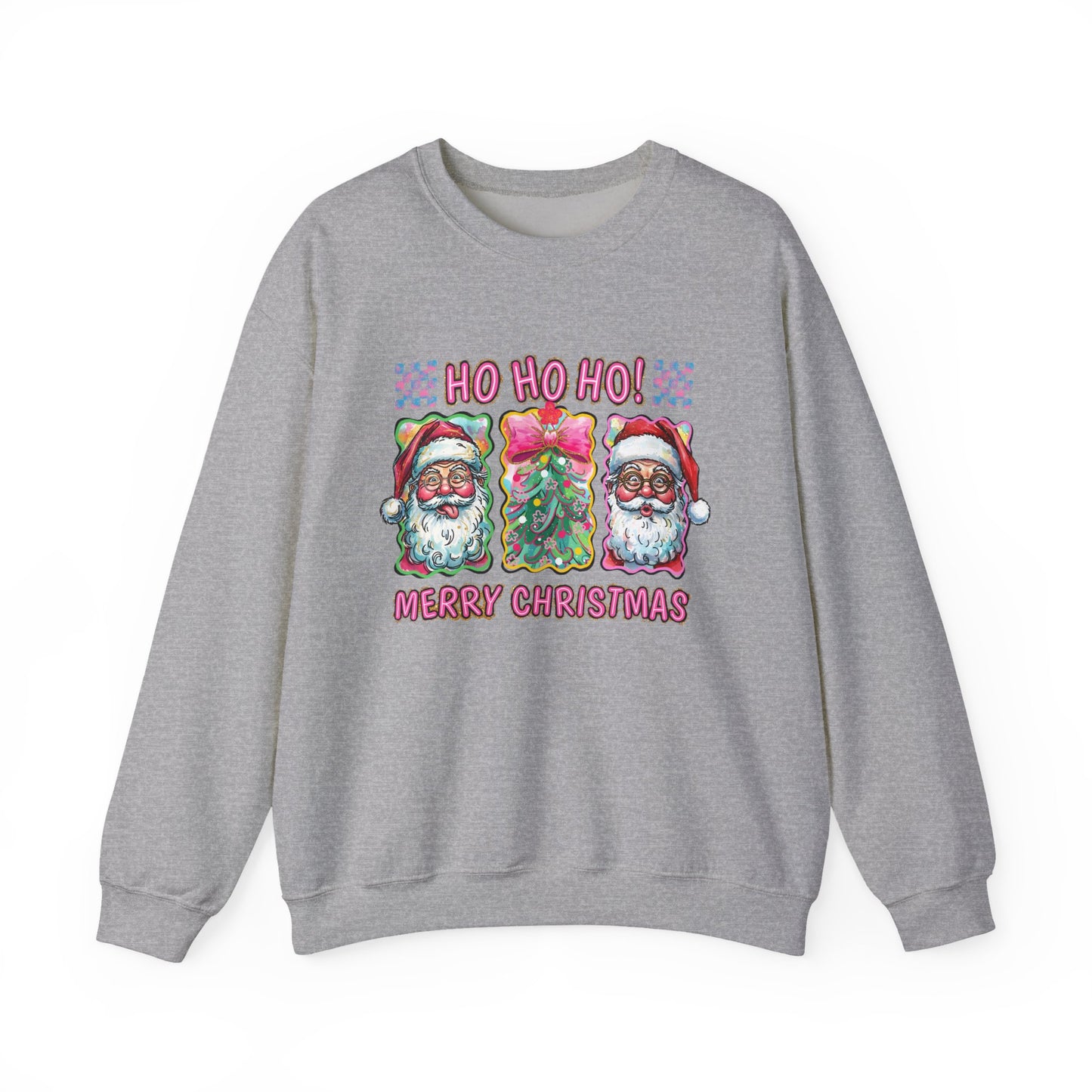 Festive Santa Crewneck Sweatshirt - Ho Ho Ho! Merry Christmas