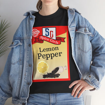 Spice Lemon Pepper Tee, Funny T-Shirt for Fans, Gift for Food Lovers, Unisex Cotton Shirt, Casual Everyday Wear