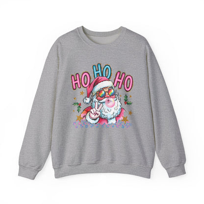 Festive Santa Sweatshirt - 'Ho Ho Ho' Design for Holiday Cheer