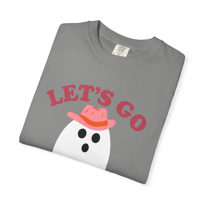 Unisex Garment-Dyed T-shirt Pepper Let's Go Ghouls Western Boots Ghost Halloween