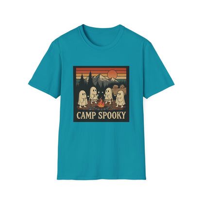 Camp Spooky Unisex T-Shirt | Halloween Vibes, Ghost Lovers Gift, Fall Apparel, Campfire Tee, Casual Wear