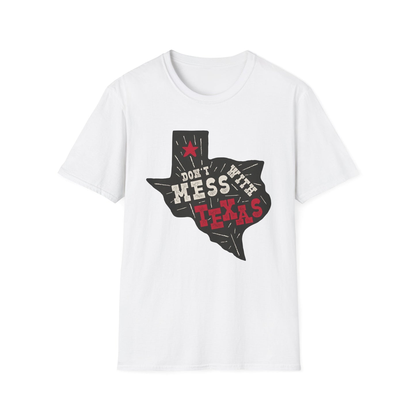 Don't Mess With Texas T-Shirt - Unisex Softstyle Tee, Texas Pride Apparel, Gift for Texans, Summer Fashion, State Love Shirt