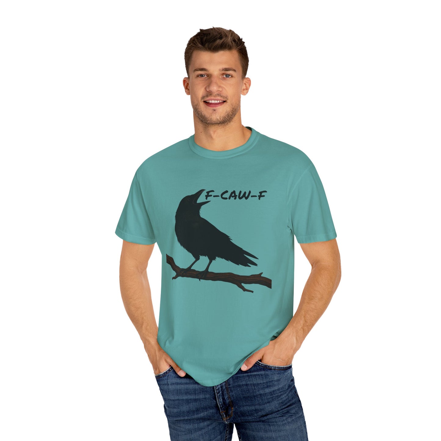 F-Caw-F Unisex T-Shirt, Casual Wear, Bird Lover Gift, Nature Tee, Funny Animal Shirt, Gift for Friends, crow