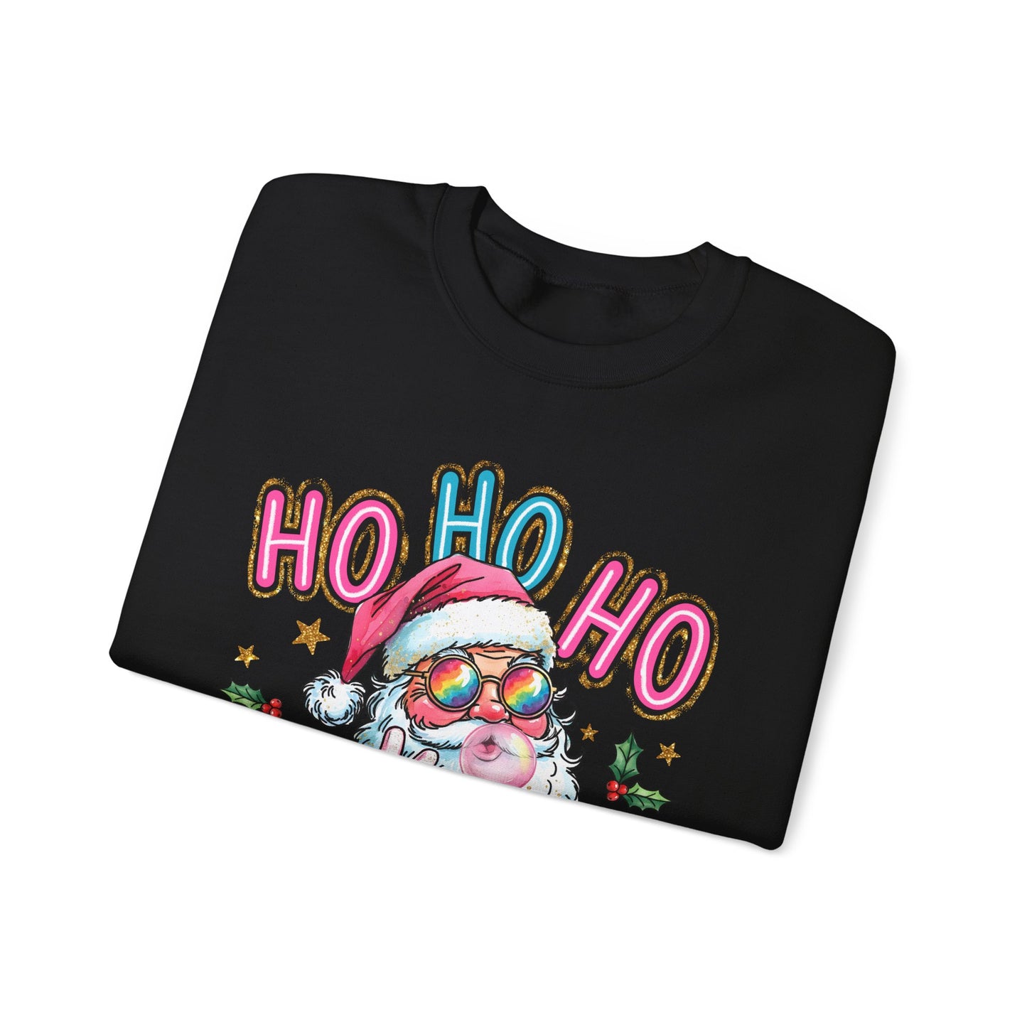 Festive Santa Sweatshirt - 'Ho Ho Ho' Design for Holiday Cheer