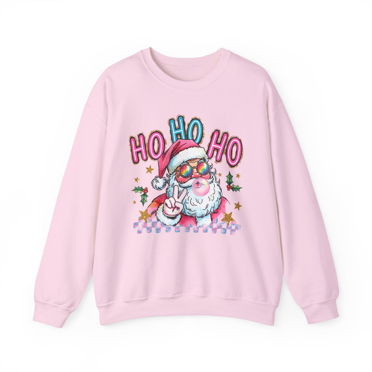 Festive Santa Sweatshirt - 'Ho Ho Ho' Design for Holiday Cheer