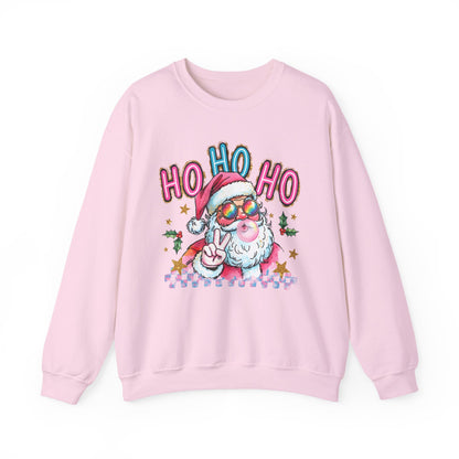 Festive Santa Sweatshirt - 'Ho Ho Ho' Design for Holiday Cheer