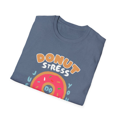 Donut Stress Unisex Softstyle T-Shirt, Funny Gift Shirt, Cute Graphic Tee, Relaxation Top, Perfect for Birthdays, Casual Wear