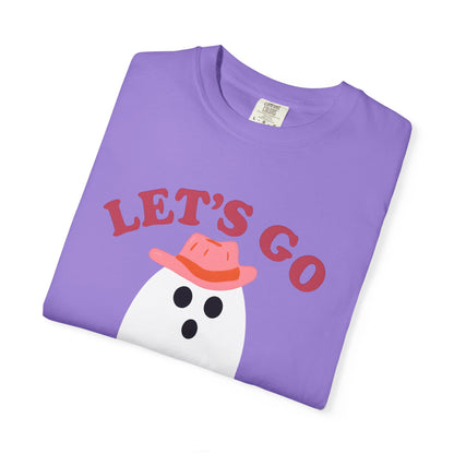 Unisex Garment-Dyed T-shirt Pepper Let's Go Ghouls Western Boots Ghost Halloween