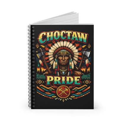 Choctaw Pride Spiral Notebook — Native American Heritage Ruled Journal