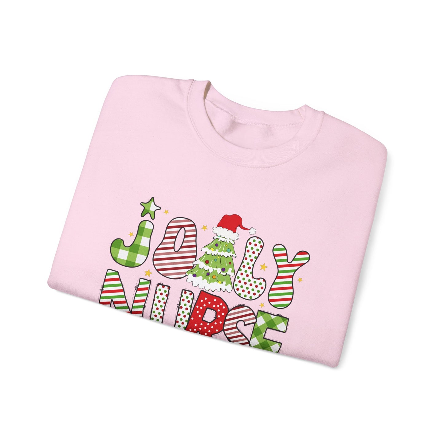 Joyful Nurse Crewneck Sweatshirt - Festive Holiday Apparel