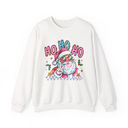 Festive Santa Sweatshirt - 'Ho Ho Ho' Design for Holiday Cheer