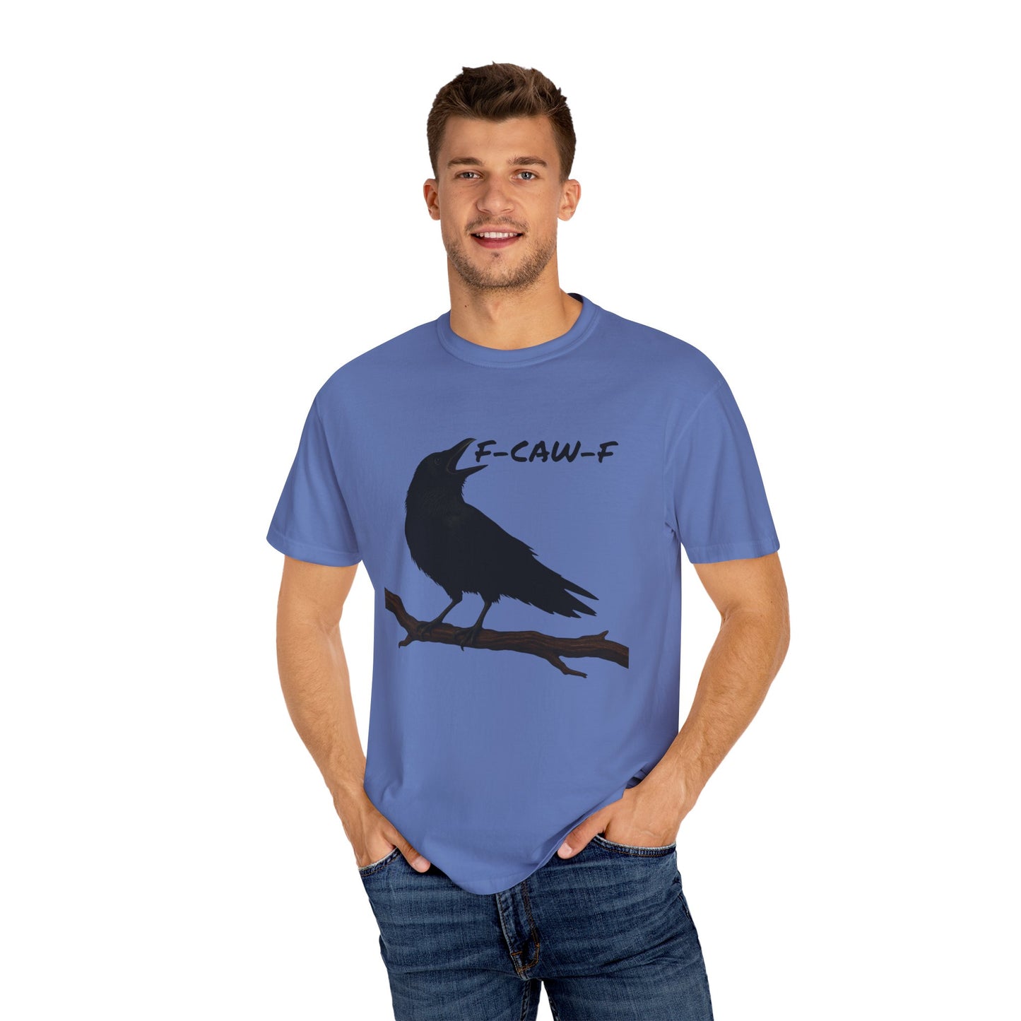 F-Caw-F Unisex T-Shirt, Casual Wear, Bird Lover Gift, Nature Tee, Funny Animal Shirt, Gift for Friends, crow
