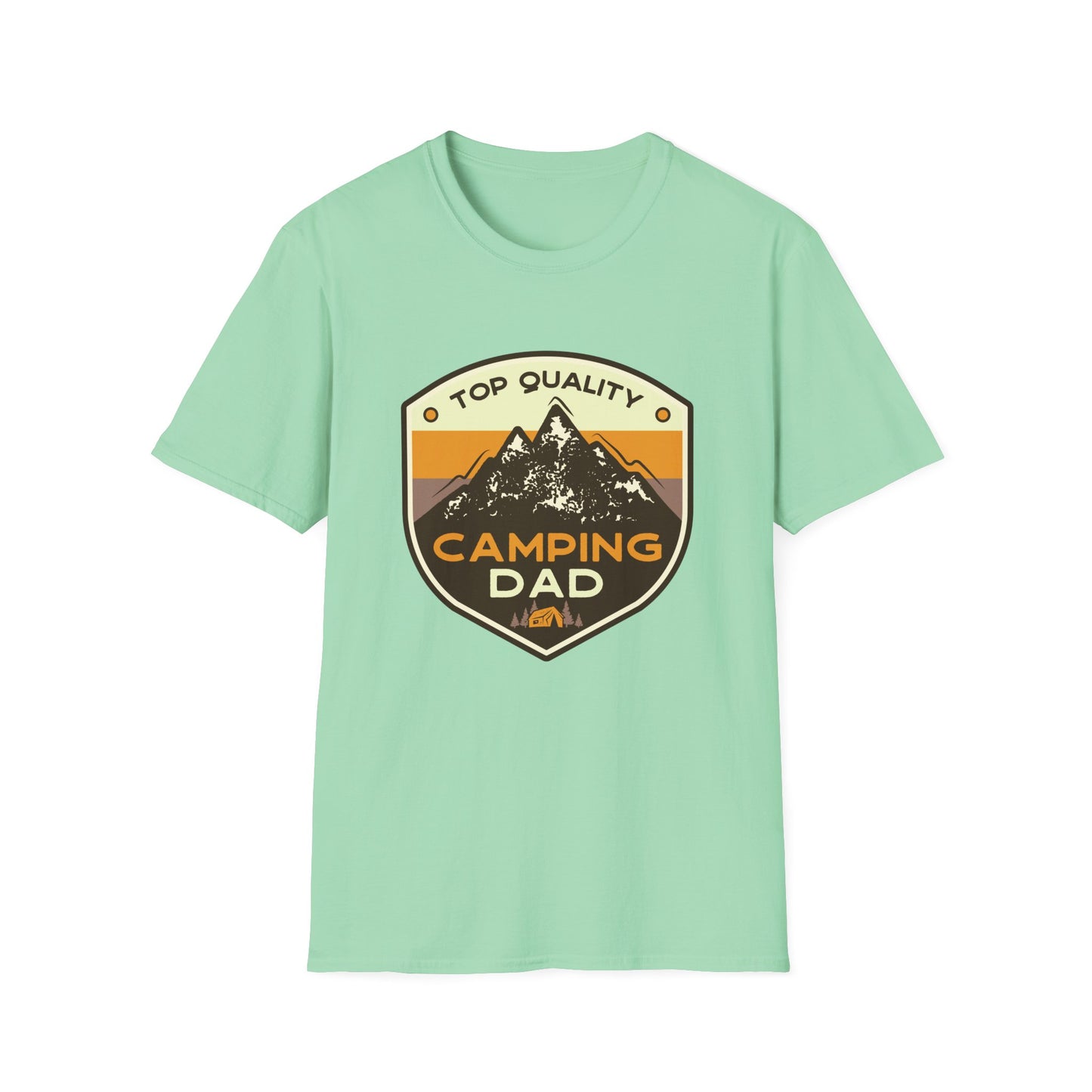 Camping Dad Unisex Softstyle T-Shirt | Perfect Gift for Dads, Outdoor Adventurers, Father's Day, Camping Trips, Family Gatherings