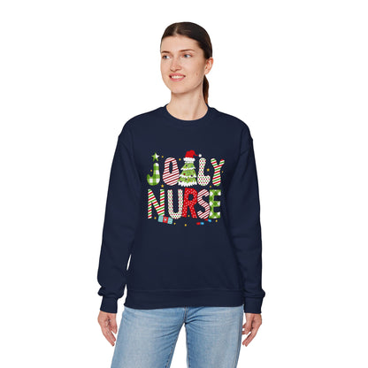 Joyful Nurse Crewneck Sweatshirt - Festive Holiday Apparel