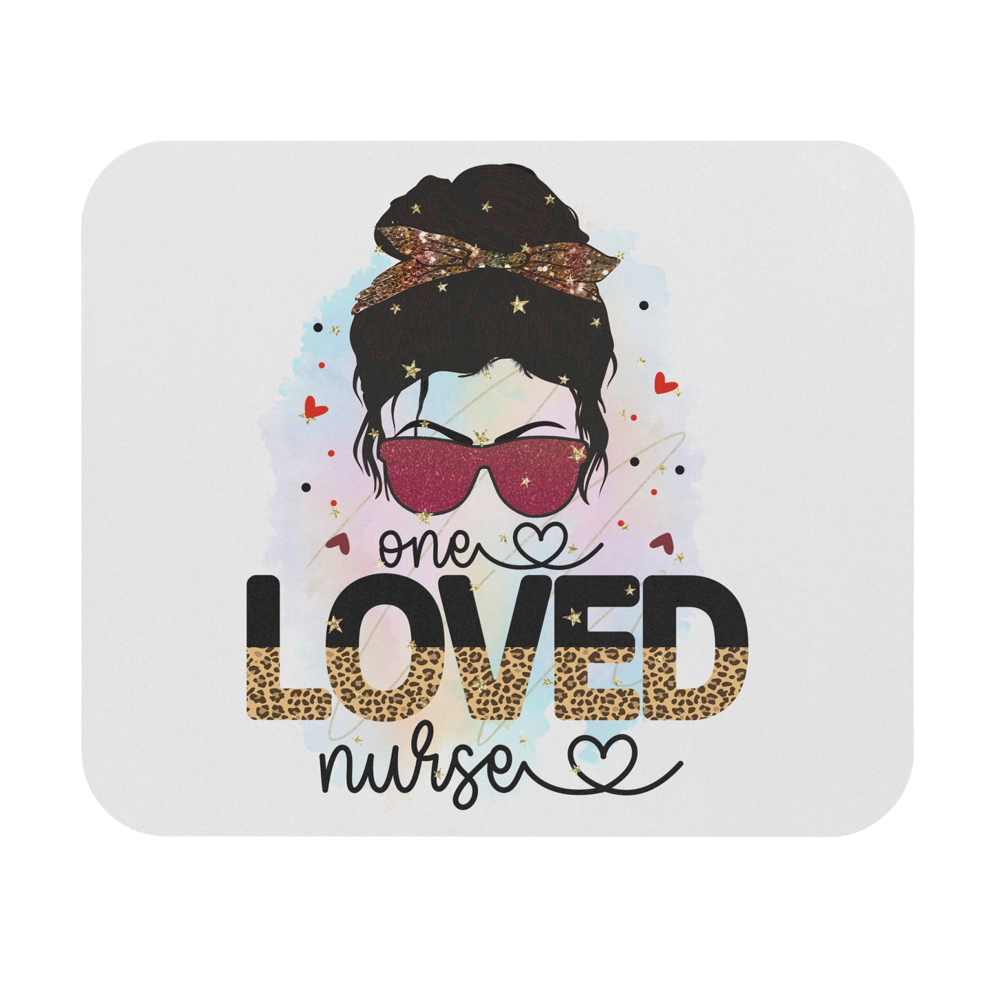 Nurse Love Mouse Pad - One Loved Nurse Gift, Cute Desk Accessory, Nursing Decor, Appreciation Gift for Nurses, Healthcare Style
