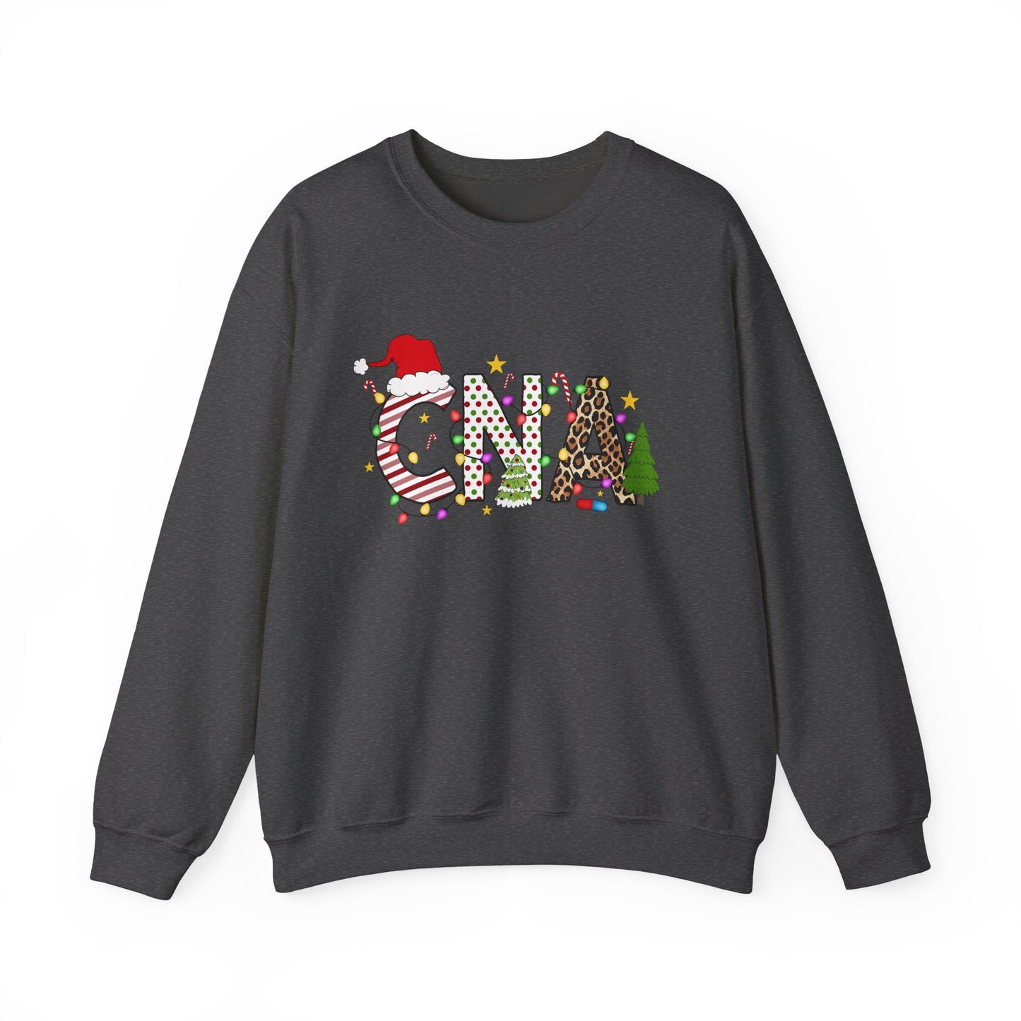 Christmas Festive CNA Crewneck Sweatshirt with Holiday Design