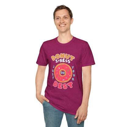 Donut Stress Unisex Softstyle T-Shirt, Funny Gift Shirt, Cute Graphic Tee, Relaxation Top, Perfect for Birthdays, Casual Wear