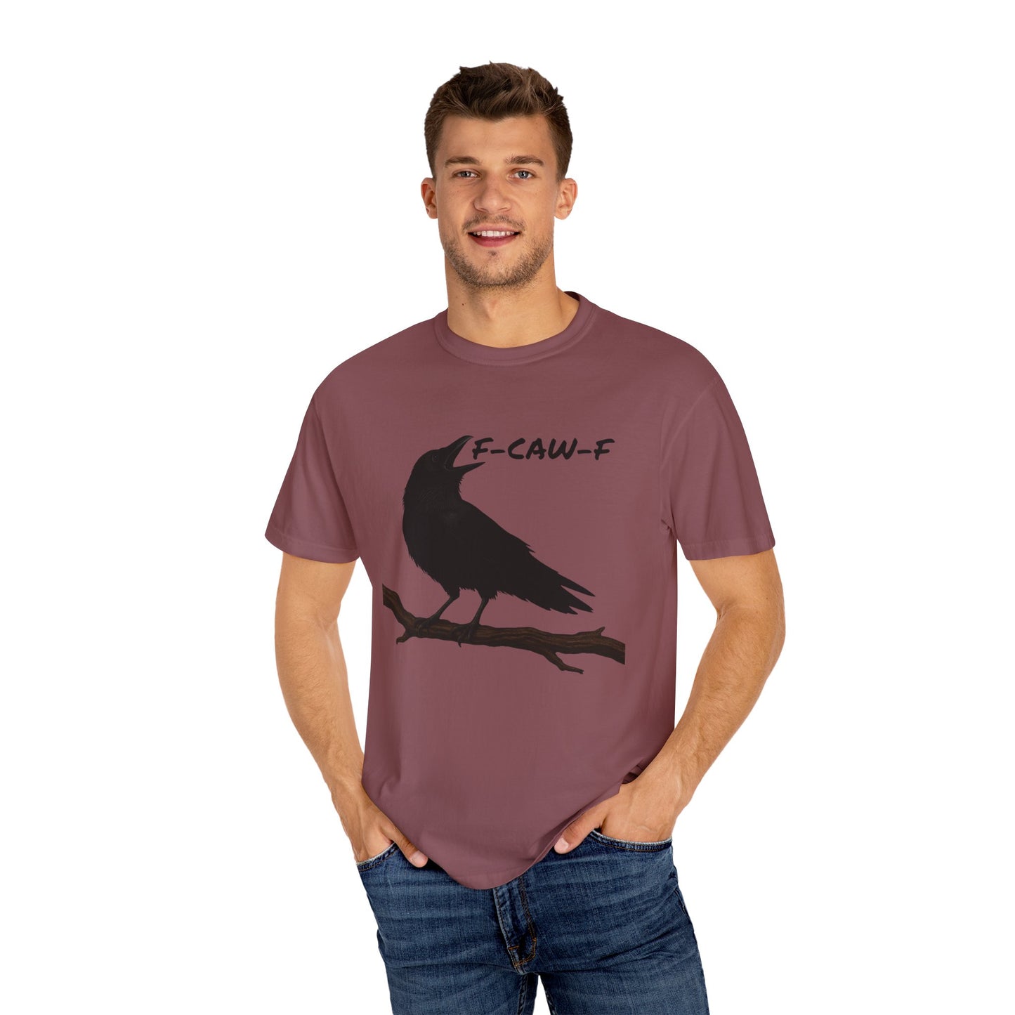 F-Caw-F Unisex T-Shirt, Casual Wear, Bird Lover Gift, Nature Tee, Funny Animal Shirt, Gift for Friends, crow