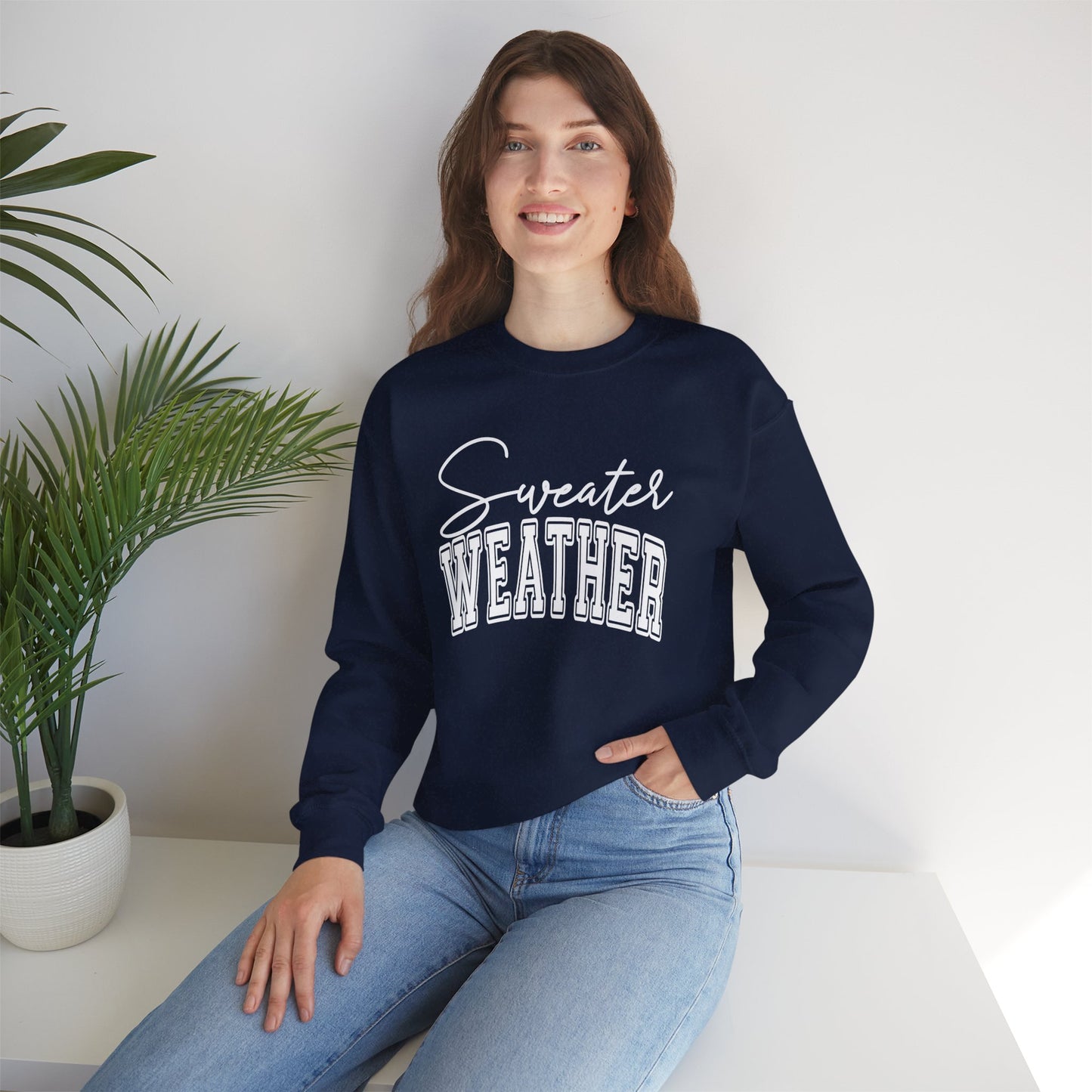 Unisex Heavy Blend™ Crewneck Sweater Weather Sweatshirt