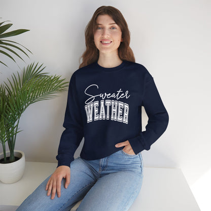 Unisex Heavy Blend™ Crewneck Sweater Weather Sweatshirt
