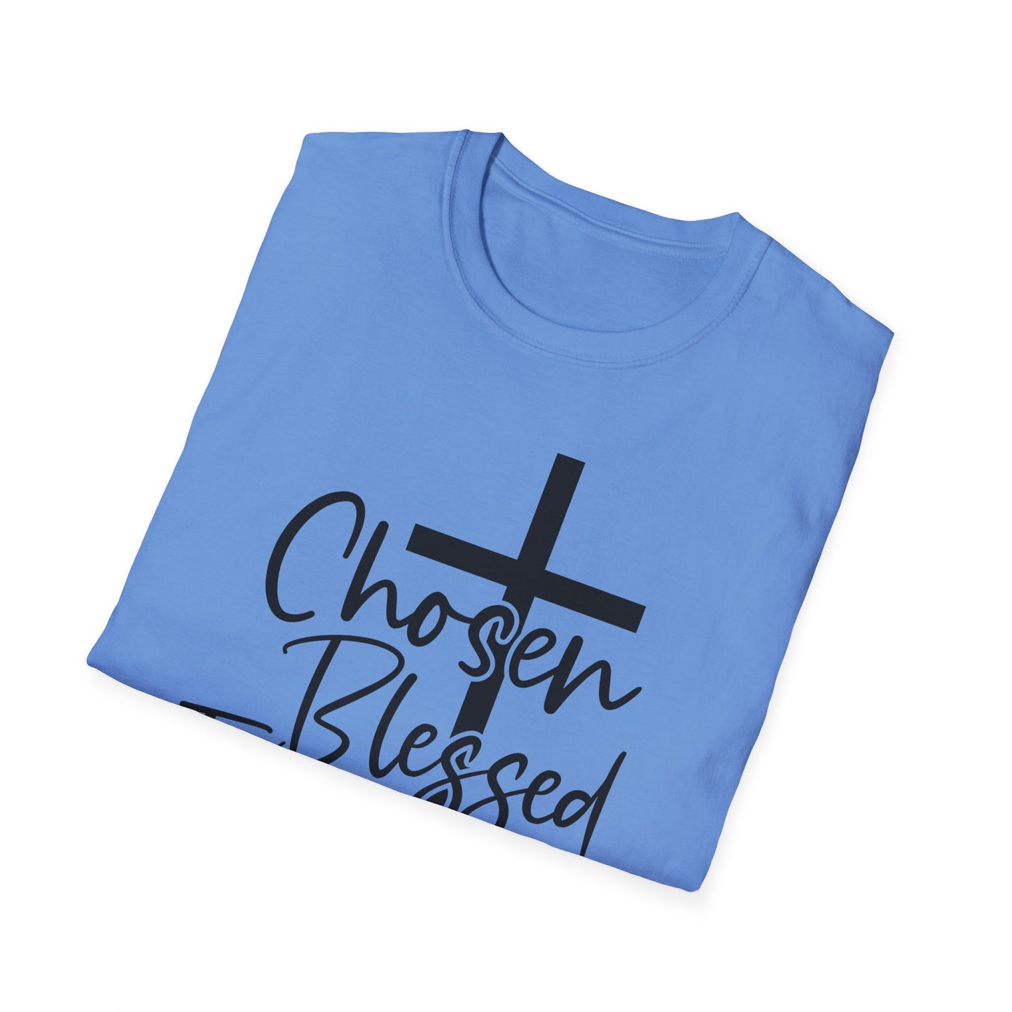 Faith-Inspired Unisex T-Shirt, Chosen Blessed Forgiven Redeemed Tee, Christian Apparel, Inspirational Gifts, Casual Wear, Spiritual Clothing