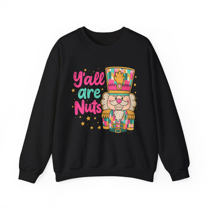 Holiday Nutcracker Crewneck Sweatshirt - Y'all Are Nuts