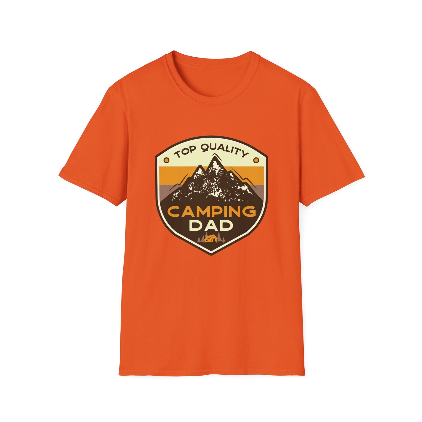 Camping Dad Unisex Softstyle T-Shirt | Perfect Gift for Dads, Outdoor Adventurers, Father's Day, Camping Trips, Family Gatherings
