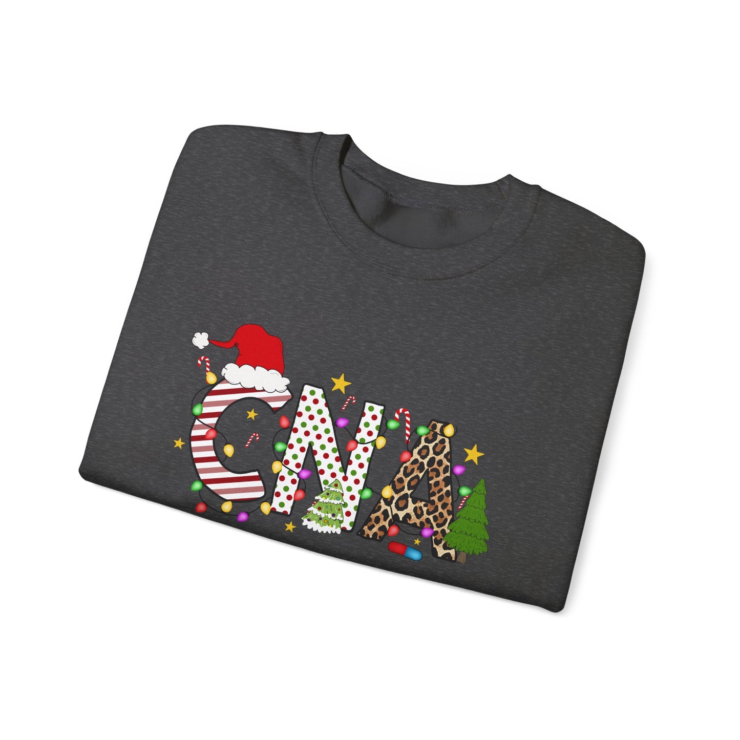 Christmas Festive CNA Crewneck Sweatshirt with Holiday Design