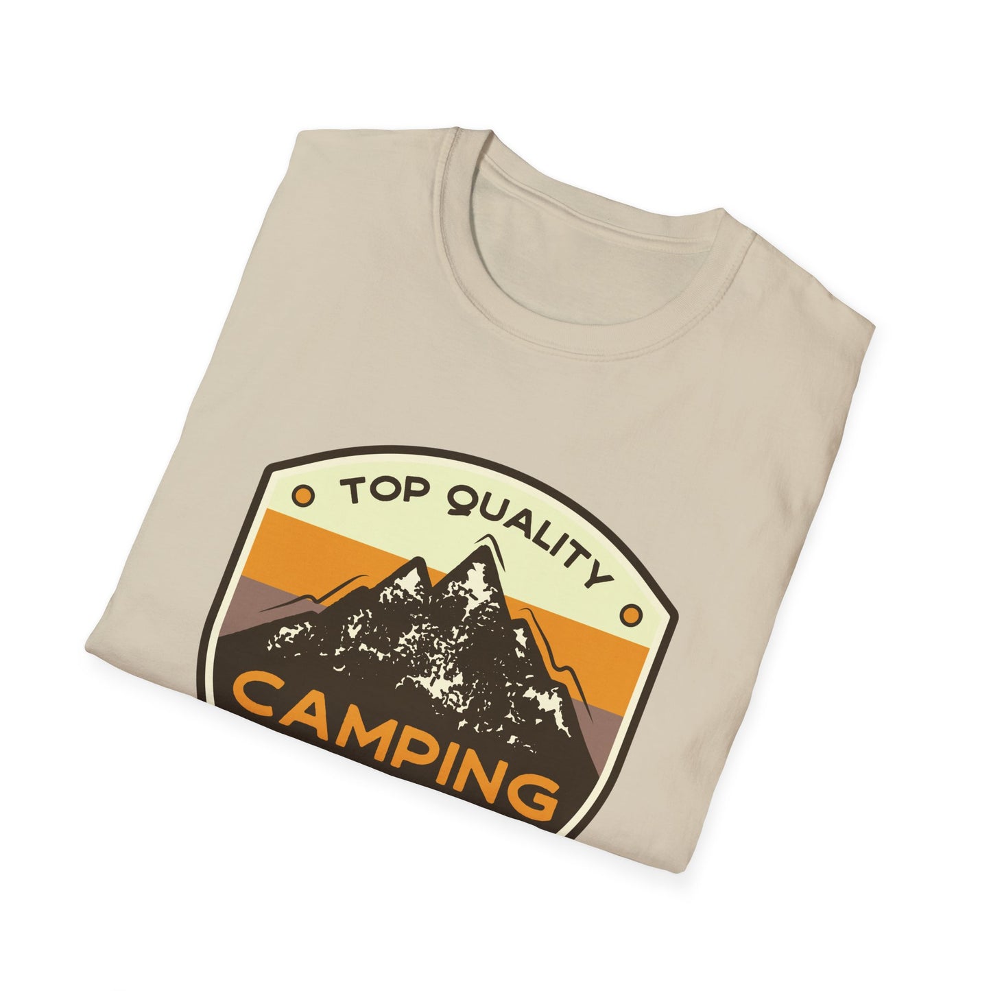 Camping Dad Unisex Softstyle T-Shirt | Perfect Gift for Dads, Outdoor Adventurers, Father's Day, Camping Trips, Family Gatherings