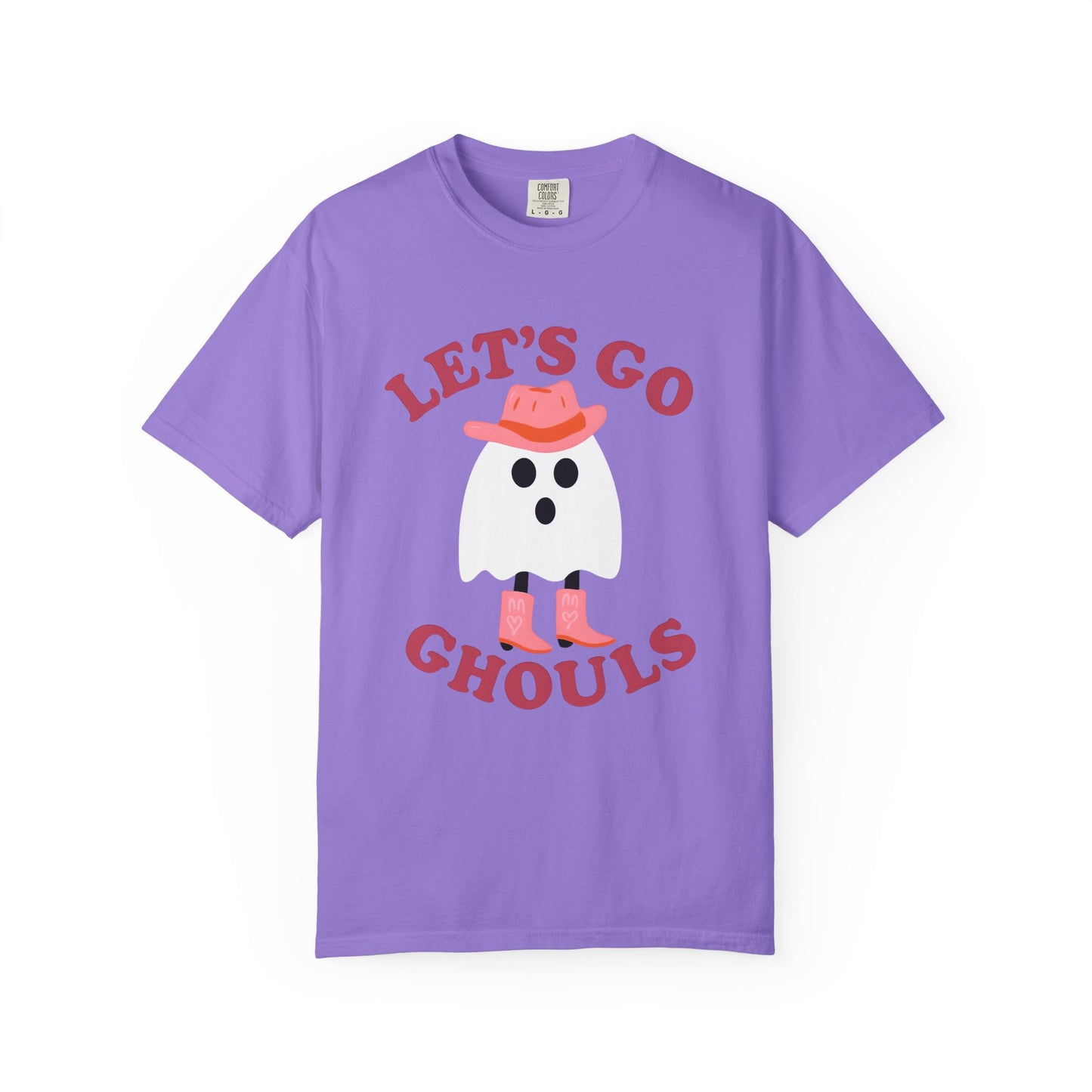 Unisex Garment-Dyed T-shirt Pepper Let's Go Ghouls Western Boots Ghost Halloween