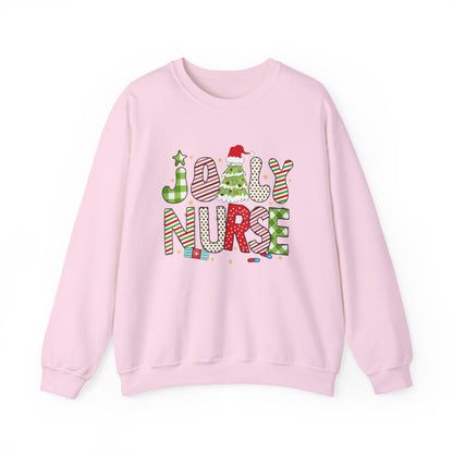 Joyful Nurse Crewneck Sweatshirt - Festive Holiday Apparel