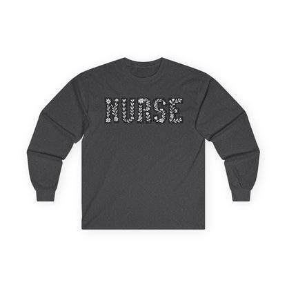 Nurse Long Sleeve Tee - Gift for Healthcare Workers, Medical Apparel, Nurse Appreciation, Everyday Wear, Unisex Cotton Shirt