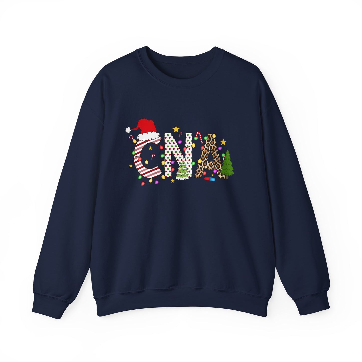 Christmas Festive CNA Crewneck Sweatshirt with Holiday Design