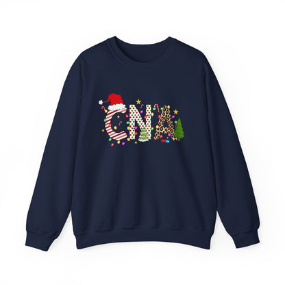 Christmas Festive CNA Crewneck Sweatshirt with Holiday Design