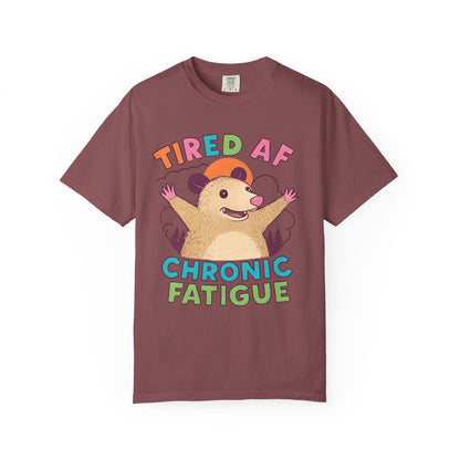 Chronic Fatigue T-Shirt, Funny Hedgehog Tee, Comfortable Casual Wear, Gift for Tired Friends, Humor Graphic Shirt