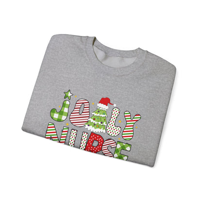 Joyful Nurse Crewneck Sweatshirt - Festive Holiday Apparel